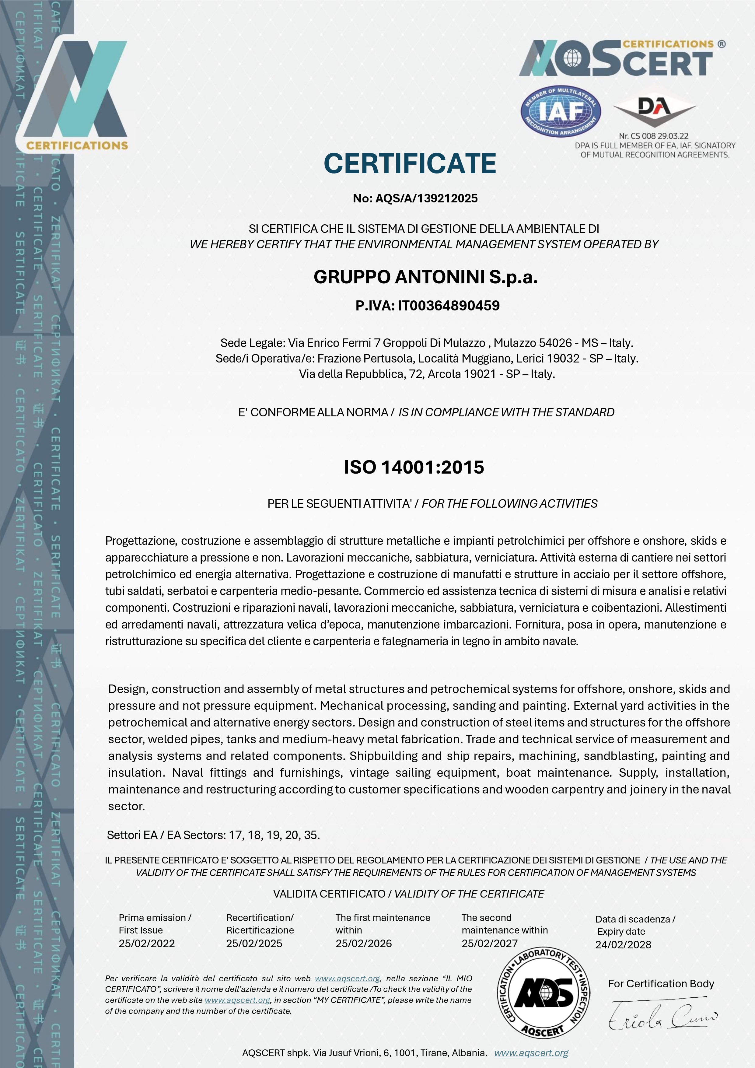 ISO 14001:2015